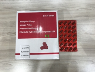 Porcellana Compresse dell'isoniazide e della rifampicina medicine Anti-tubercolotiche 150MG + 75MG fornitore