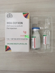 Porcellana Droghe antibiotiche della medicina 1.0g dell'iniezione della polvere del sodio del Ceftriaxone fornitore